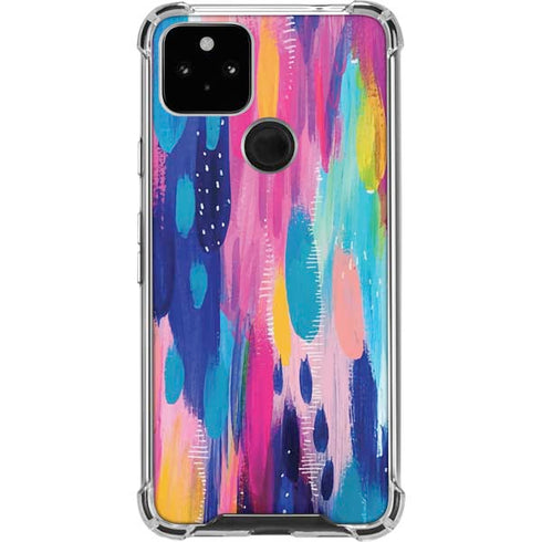 Pink Sparkle Brush Stroke by Etta Vee Pixel Cases